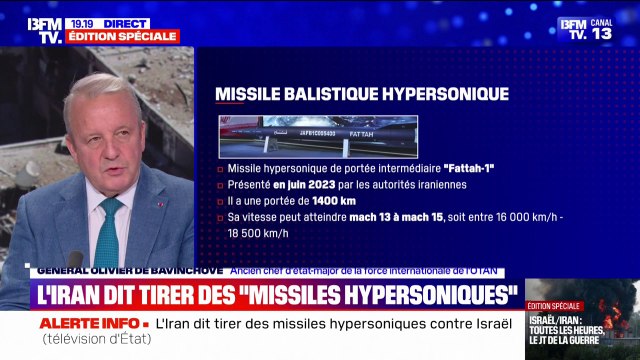 Iran-Israël: Téhéran tire des missiles hypersoniques contre Israël, rapporte la télévision d'État