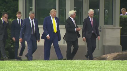 Trump in Awe as Giant American Flag Unveiled at White House