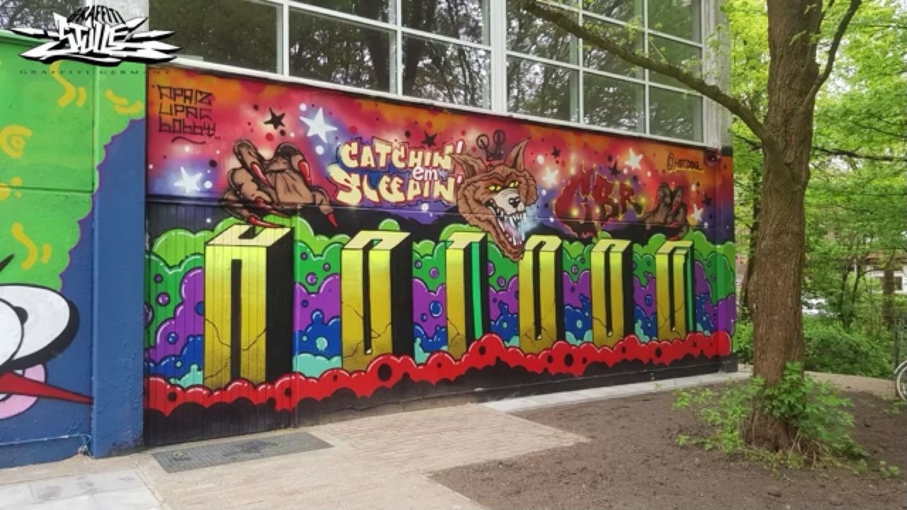 Graffiti Hall // HAMBURG Stadtteilschule Altona (II) (((Legendär Graffiti 2025 Video )