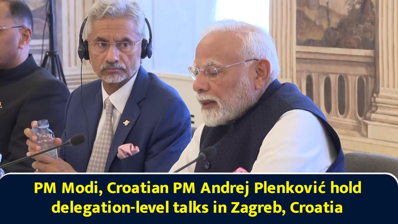 PM Modi, Croatian PM Andrej Plenković hold delegation-level talks in Zagreb, Croatia