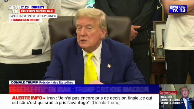 Cessez-le-feu: C'était une déclaration qui a été très mal formulée de la part du président Macron , réagit Donald Trump aux propos d'Emmanuel Macron