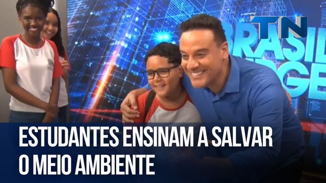 Estudantes ensinam a salvar o meio ambiente