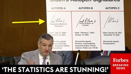Ted Cruz Brings Out The Autopen Stats To Issue Savage Takedown Of Biden's Presidency