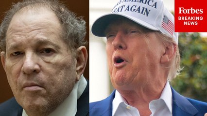 Trump Cracks Joke About Harvey Weinstein While Speaking To Workers Putting Up New Flagpole