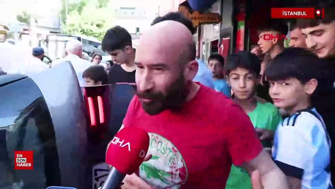İstanbul Sarıyer’de motosiklete çarpıp kaçan cip devrildi