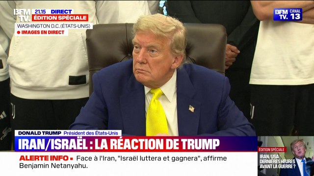 Je n'ai pas encore pris de décision finale , annonce Donald Trump à propos de potentielles frappes américaines sur l’Iran