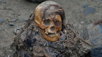 Encuentran a una momia en Perú durante la instalación de gasoductos