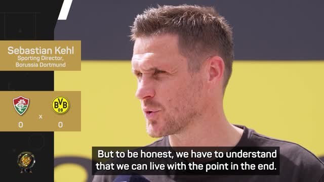 Kehl not looking for excuses after Dortmund's draw against Fluminense