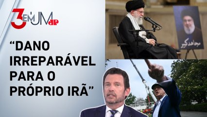 “Está tentando dar tranquilidade para a população”, afirma Segré sobre Ali Khamenei alertar EUA