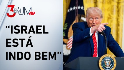 Trump sobre Irã: “Um acordo pode acontecer, estava a semanas de uma arma nuclear”