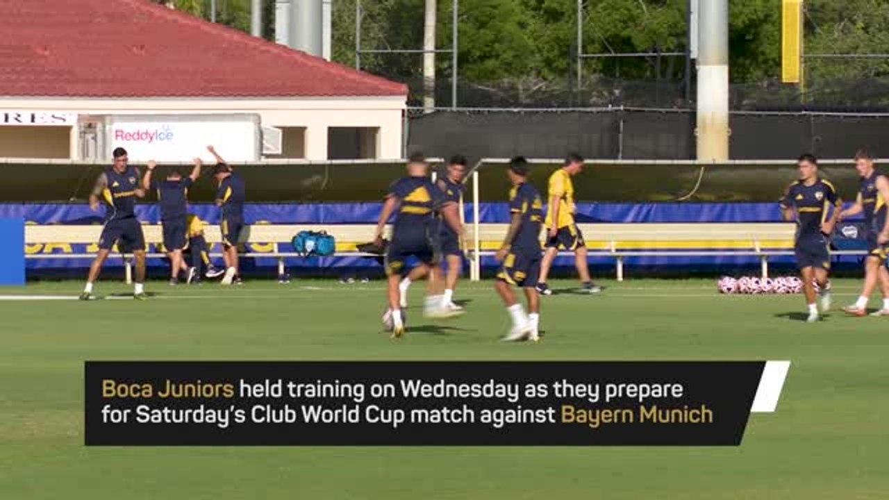 Boca Juniors train ahead of Bayern clash