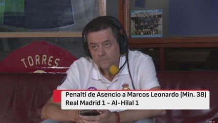 La frustración de Roncero con el penalti de Asencio