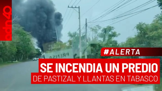 🚨¡Última Hora! Bomberos trabajan para sofocar un gran incendio en un predio de pastizal y llantas