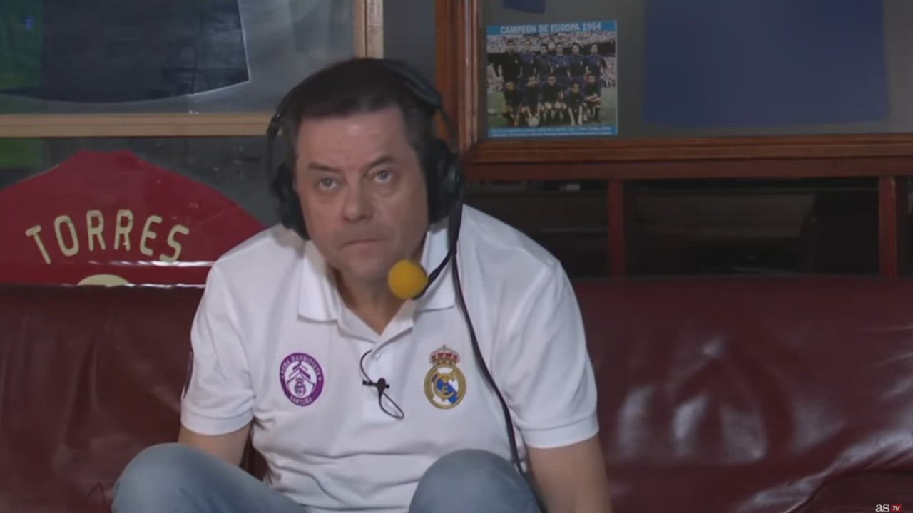 La cara de Roncero con el penalti fallado por Valverde en el 91'