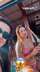 Cantora sertaneja fica noiva da namorada durante viagem pela Bahia; confira