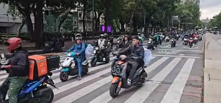 Repartidores retiran protestas tras siete horas de bloqueos en principales vialidades de la CDMX