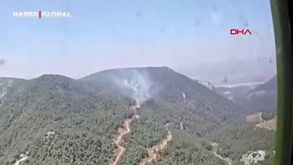 Manisa'daki orman yangını 4 saatte söndürüldü