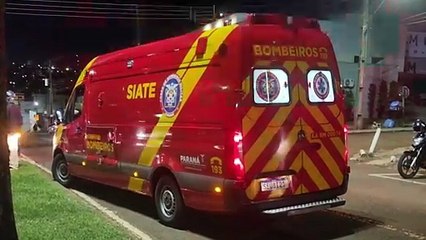Motociclista sofre queda na Avenida Brasil e é socorrido pelo Siate