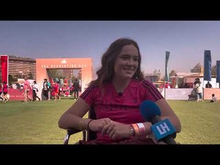 Laura de la Fuente reapareció en el evento Bra Revolution Day de adidas