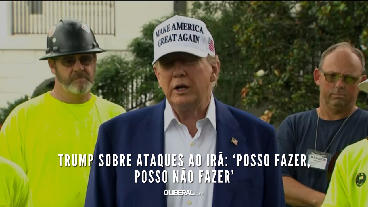 Trump sobre ataques ao Irã ‘posso fazer, posso não fazer’
