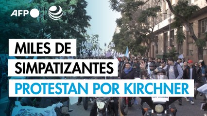 Decenas de miles de simpatizantes de Kirchner a la calle bajo el lema "Argentina con Cristina"
