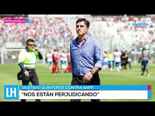 Gustavo Quinteros reclamó a la ANFP por programación contra Colo Colo