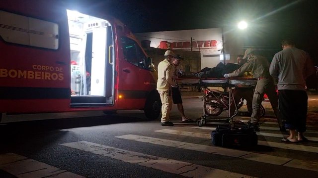 Rapaz fica ferido após acidente na Av. Piquiri em Cascavel