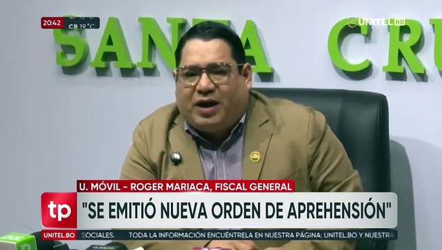 Mariaca anuncia resolución y mandamiento de aprehensión contra el exministro Siles