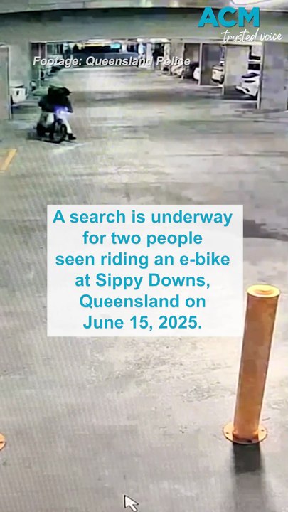 Search for two people on e-bike who discharged fire extinguisher into vehicle