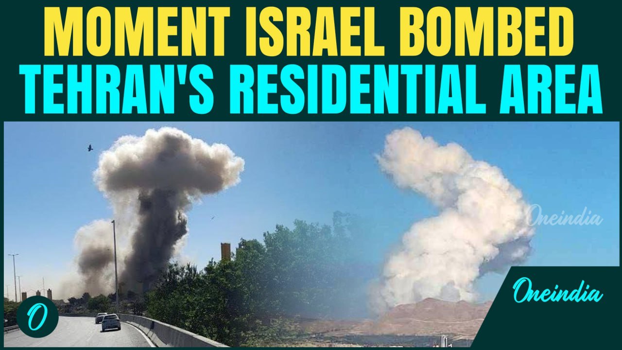 Moment Of Attack On Tehran's Residential Area | Israel Bombs Iran In Revenge For Hypersonic Strike