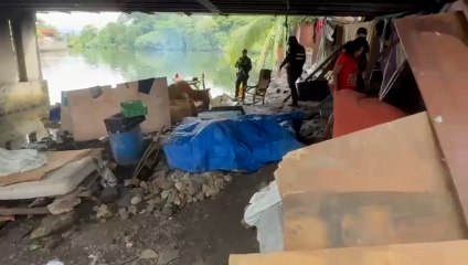 ext-Desmantelan búnker clandestino bajo puente de Cieneguita-180625