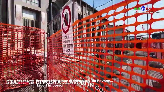 Teramo Stazione di Posta a Villa Pavone lavori in corso