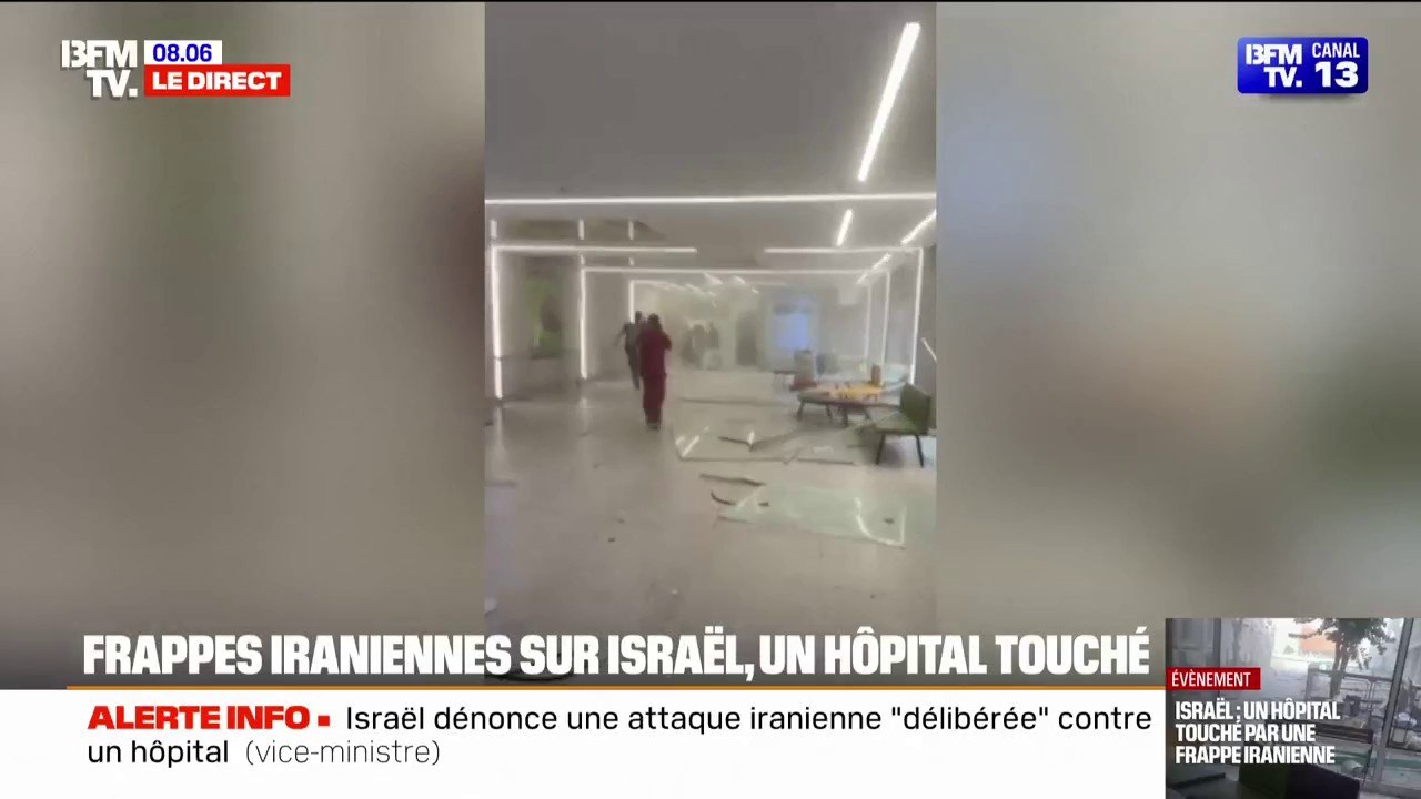 Iran-Israël: nouvelle salve de missiles iraniens, l'hôpital israélien de Beersheva touché