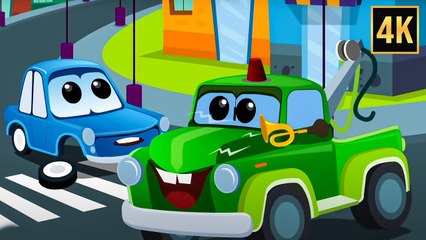 Garage Song for Kids | Learn Vehicles & Sounds | Cartoon Video in 4K | Kids TV Nursery Rhymes