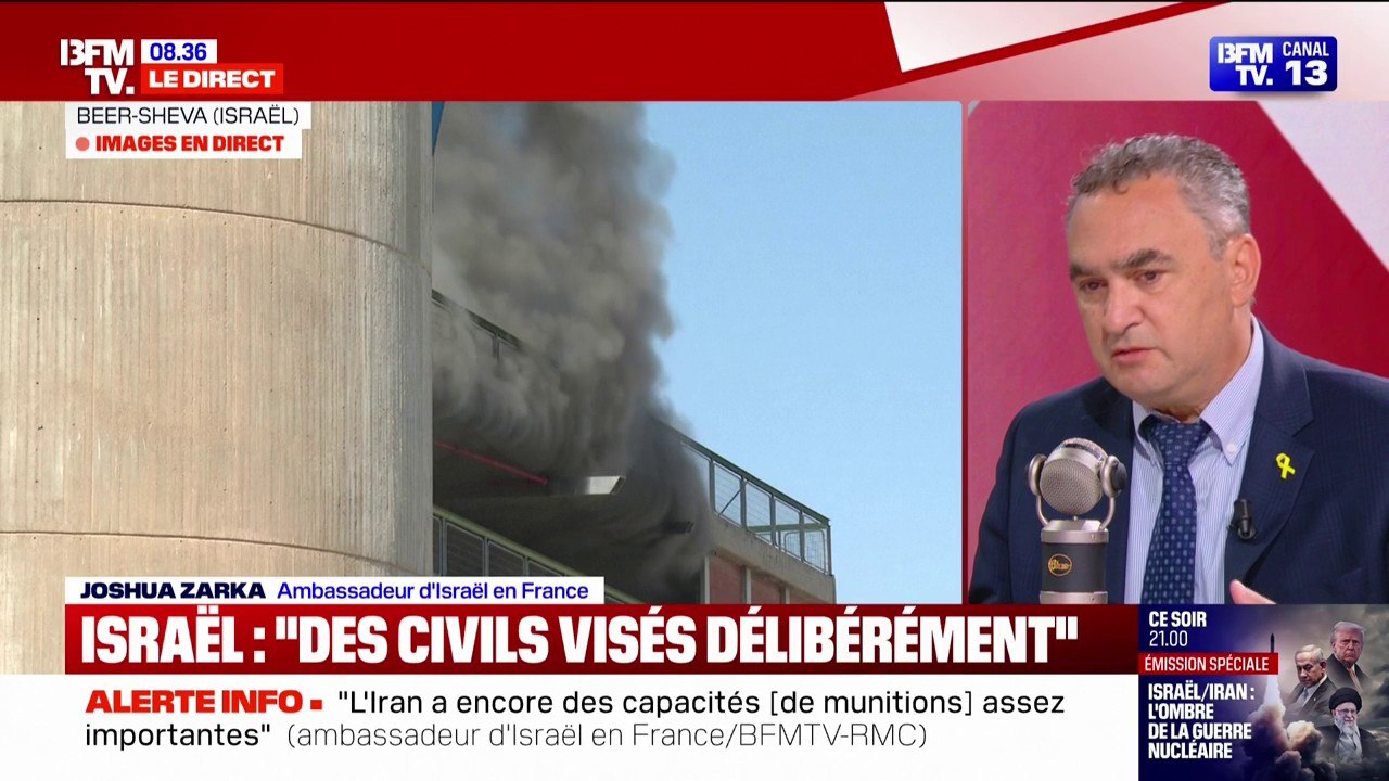 Joshua Zarka (ambassadeur d'Israël en France): "Nous ne demandons pas l'assistance des États-Unis dans l'offensive contre l'Iran"