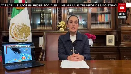 Claudia Sheinbaum manda mensaje a la población de Guerrero y Oaxaca