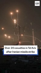 Over 20 casualties in Tel Aviv after Iranian missile strike