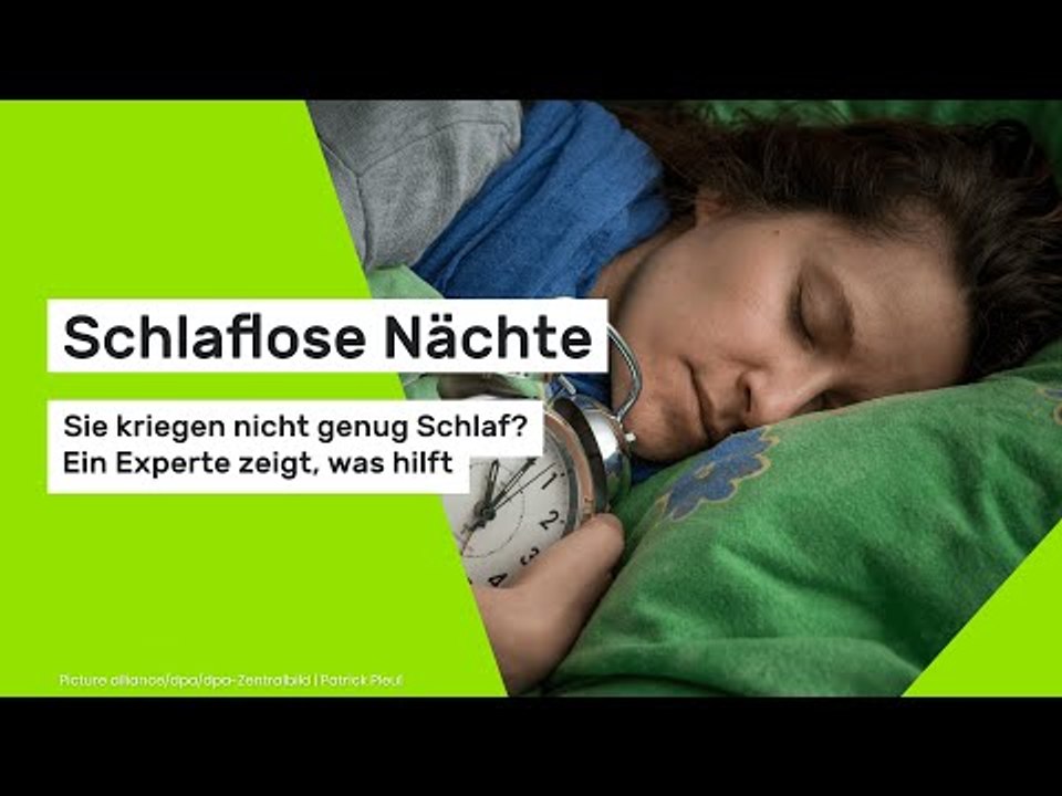 Schlaflose Nächte: Sie kriegen nicht genug Schlaf? Ein Experte zeigt, was hilft