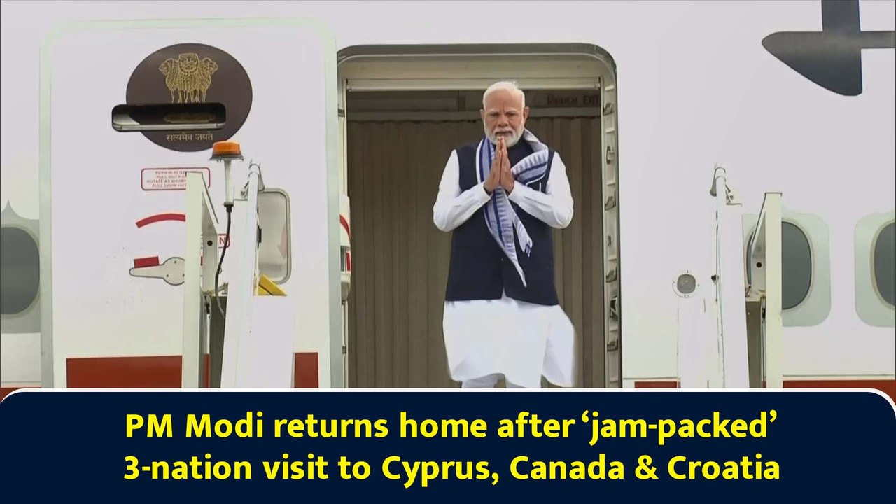 PM Modi returns home after ‘jam-packed’ 3-nation visit to Cyprus, Canada & Croatia
