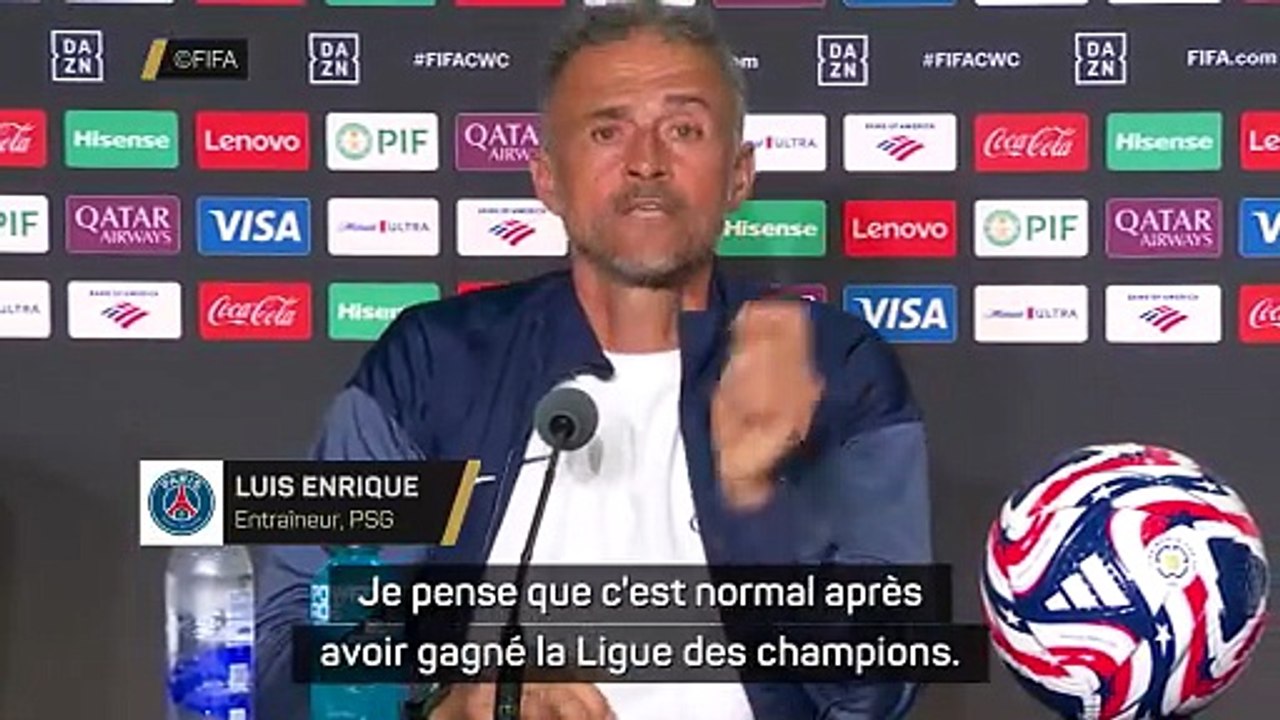 Luis Enrique : "Tout le monde est en train de très bien parler de nous, c'est bien"