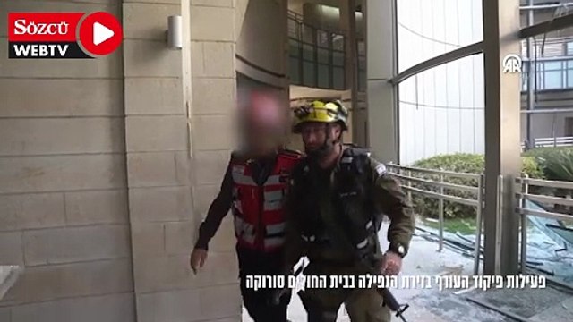 İran'dan atılan füzelerden biri Soroka Hastanesi'ne isabet etti