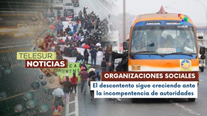 En Perú, transportistas realizaron paro por la derogación de leyes que favorecen al crimen