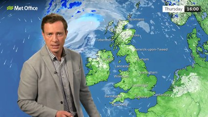 Met Office Thursday Afternoon weather forecast 19/06/2025