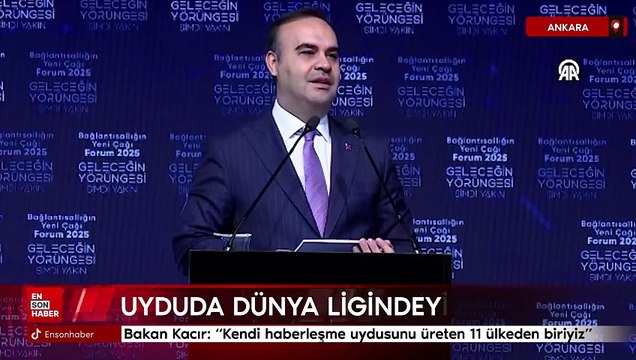 Bakan Kacır: Kendi haberleşme uydusunu üreten 11 ülkeden biriyiz