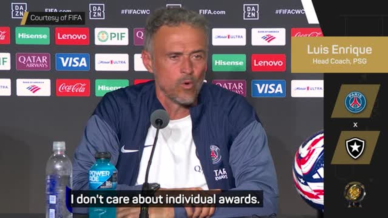Ballon d'Or not a priority for PSG's Luis Enrique but he has his favourite