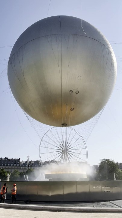 Retour de la vasque olympique au jardin des Tui...