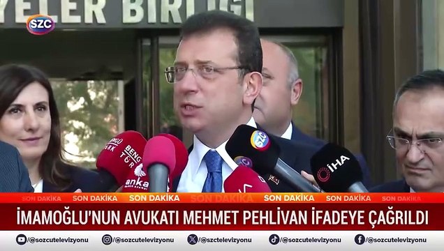 İmamoğlu'nun avukatı Mehmet Pehlivan ifadeye çağrıldı