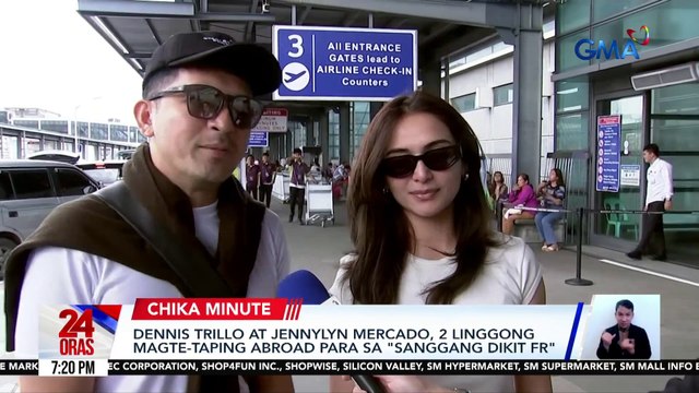 Dennis trillo at Jennylyn Mercado, 2 linggong magte-taping abroad para sa Sanggang Dikit FR | 24 Oras
