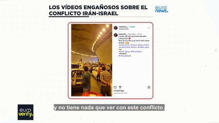 Euroverify: Los vídeos engañosos que siembran confusión sobre el conflicto entre Israel e Irán en las redes sociales