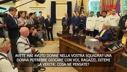 "Le donne potrebbe giocare con voi?": la domanda di Trump che imbarazza la Juve